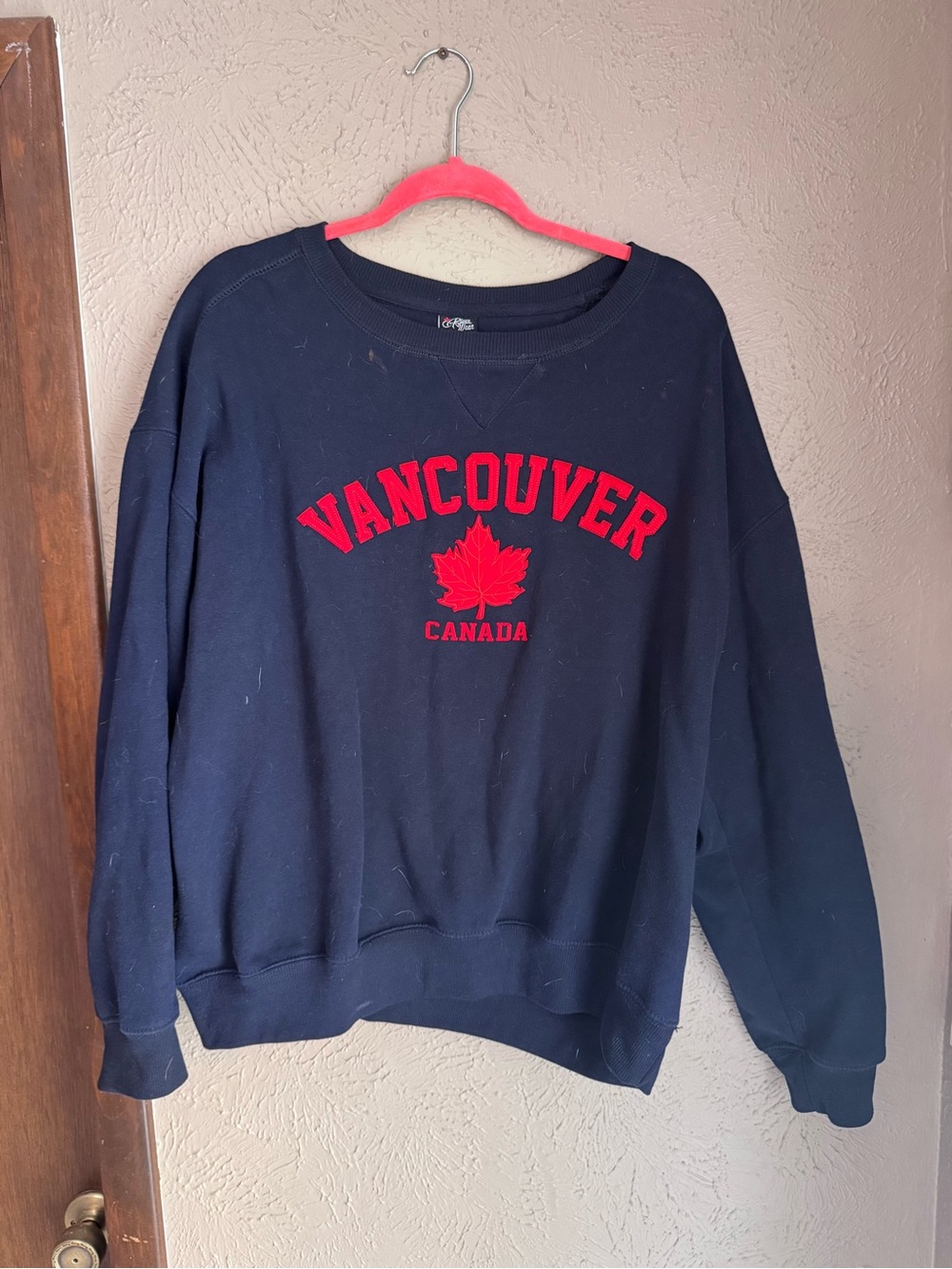 Vancouver Canada Crew Neck Sweatshirt Blue XL